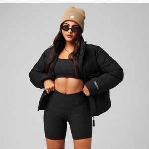 NWT Fabletics Essential Puffer in Matte Black